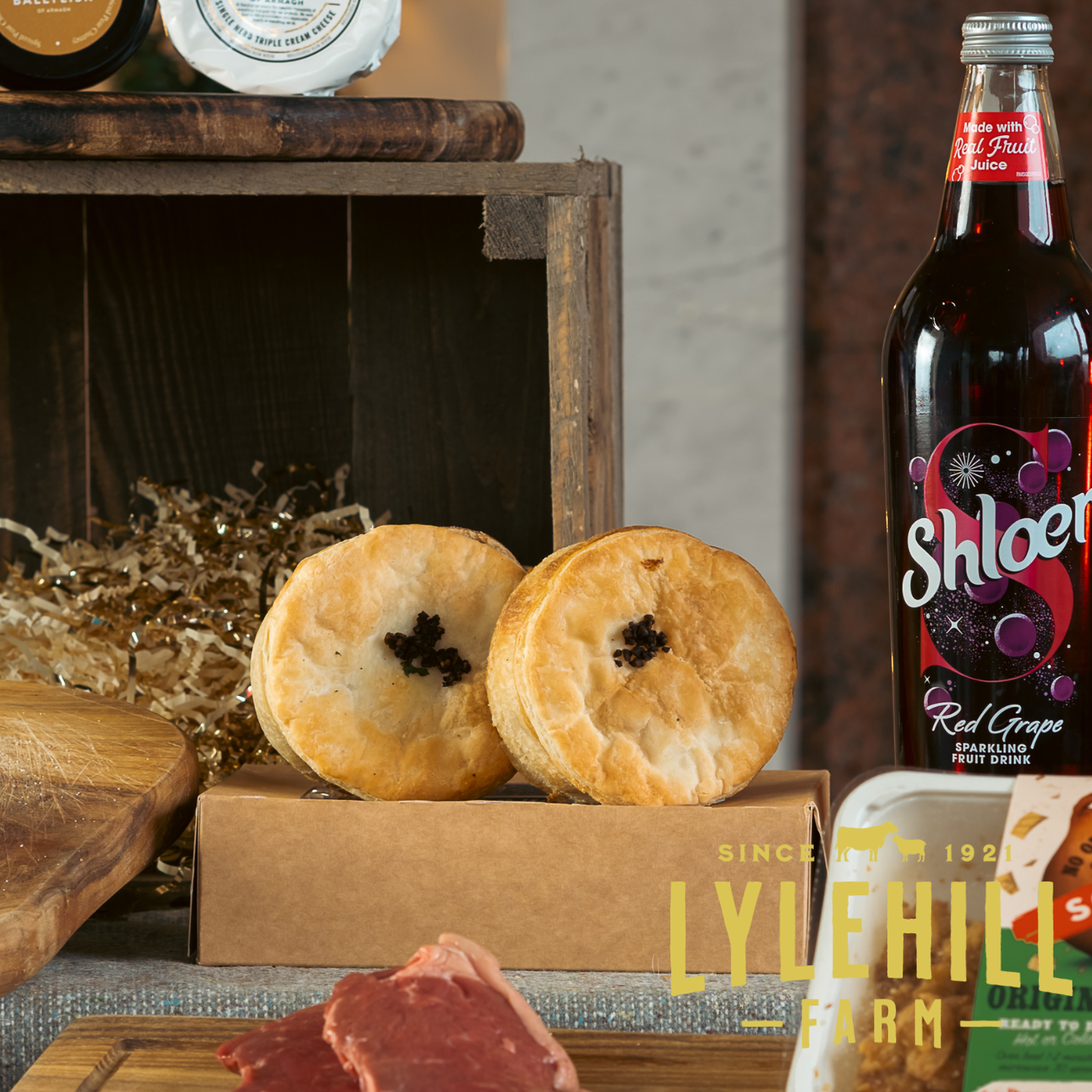 2 Chicken, Ham & Leek Pies