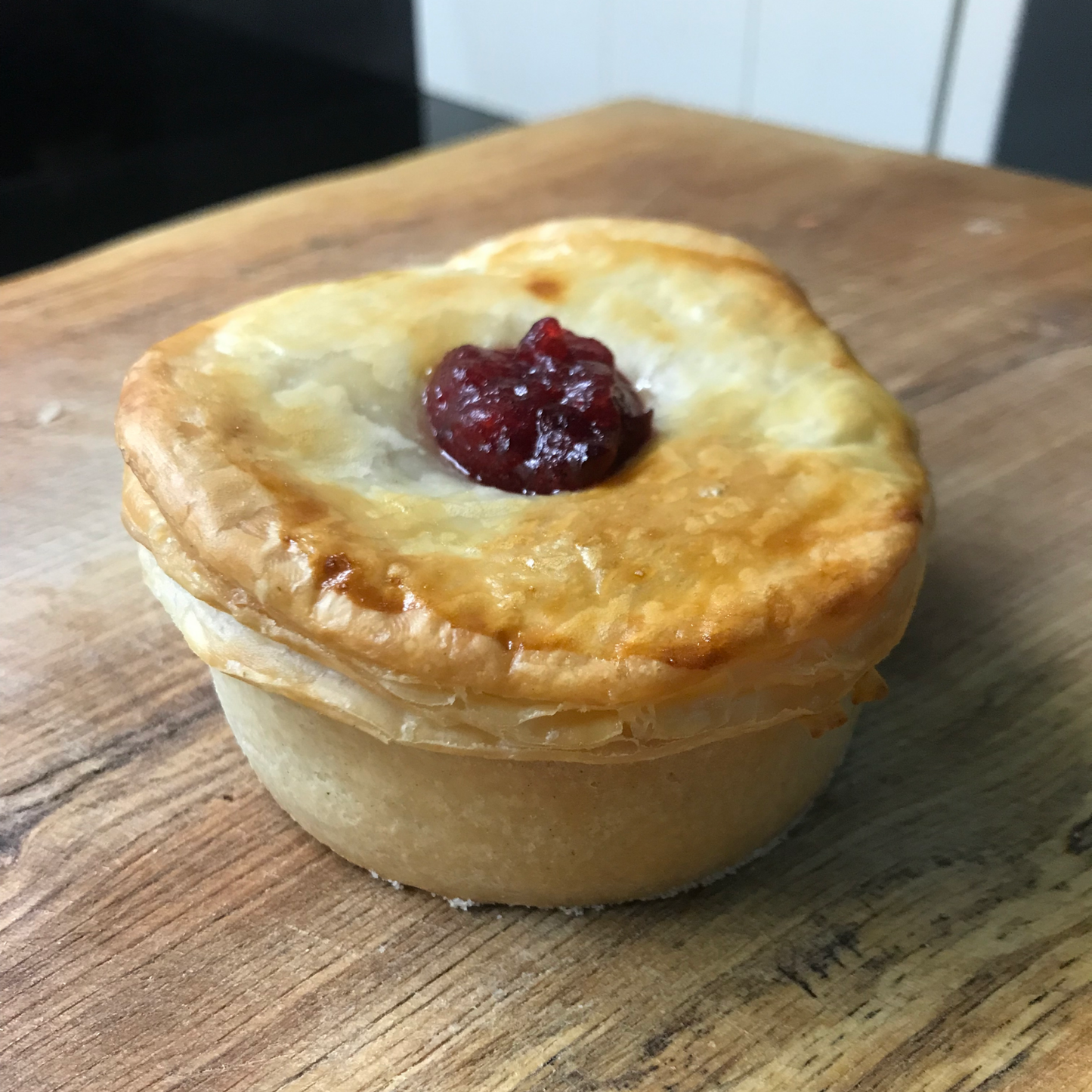 Turkey, Ham, Stuffing, & Cranberry Pie